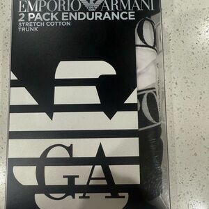 Emporio Armani Black and White Trunk Set